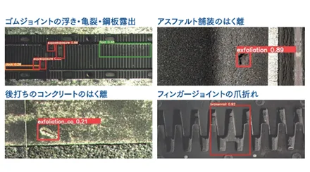 ジョイントも舗装も精度良く診断