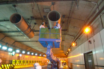 料金所給水管の補修