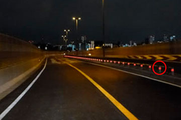 ガードレールシール設置工