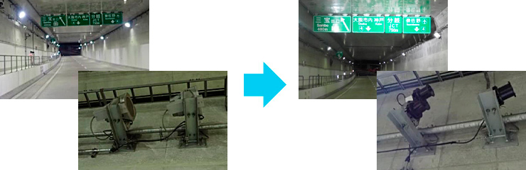 標識用投光照明更新