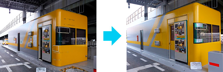 ブースアイランド塗装