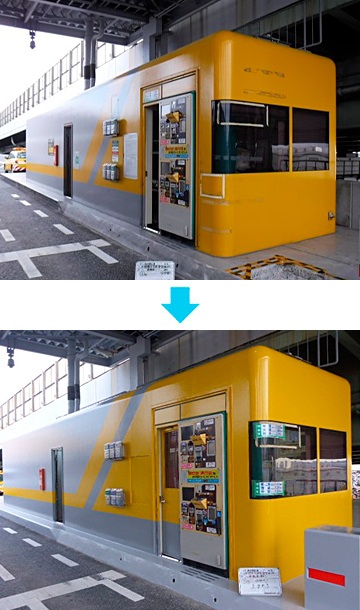 ブースアイランド塗装