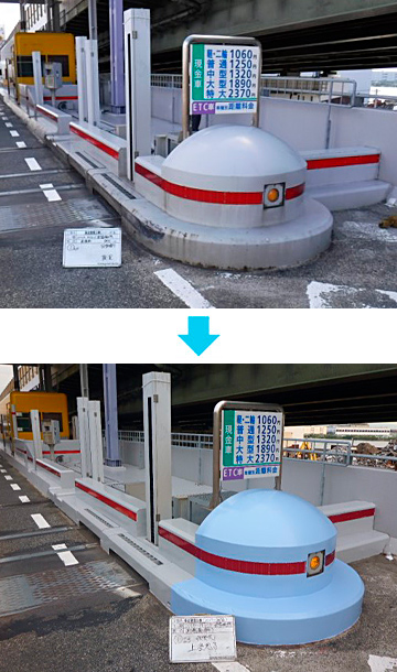 ブースアイランド塗装