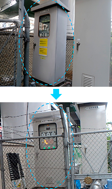 道頓堀ポンプ場 ポンプ制御盤の取替