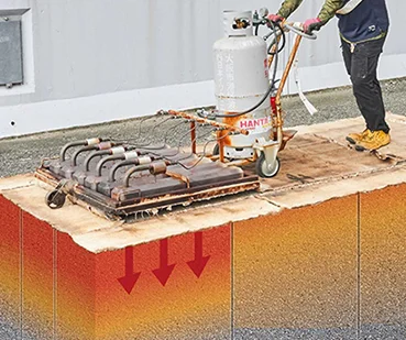 低騒音舗装撤去技術 リメインヒート工法